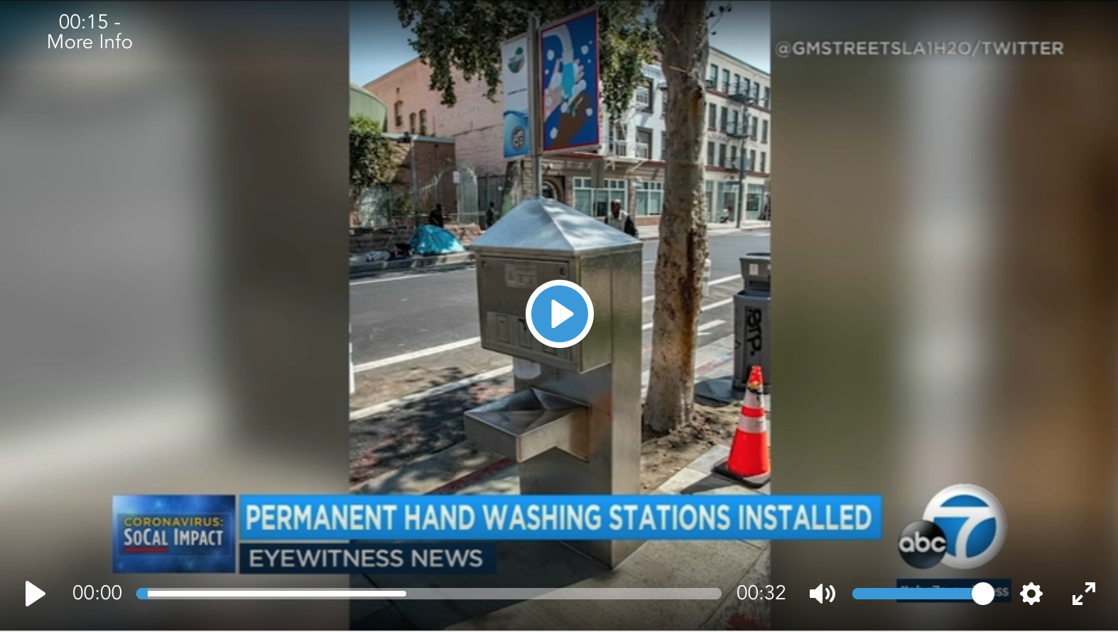 Proline Hospitality installs hand-washing stations in downtown los angeles during covid19